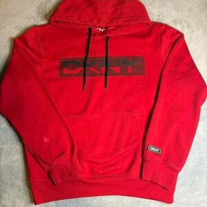 Red DKNY hoodie medium‎